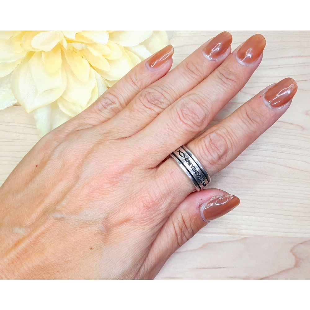 🌈 Sterling Swivel Ring